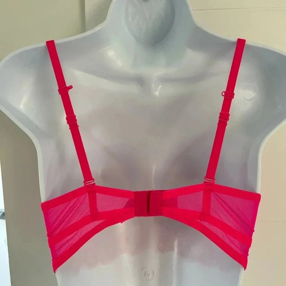 La SENZA/ Beyond Sexy/ Classic  plunge/ Neon pink/ Size 34B - Picture 5 of 10